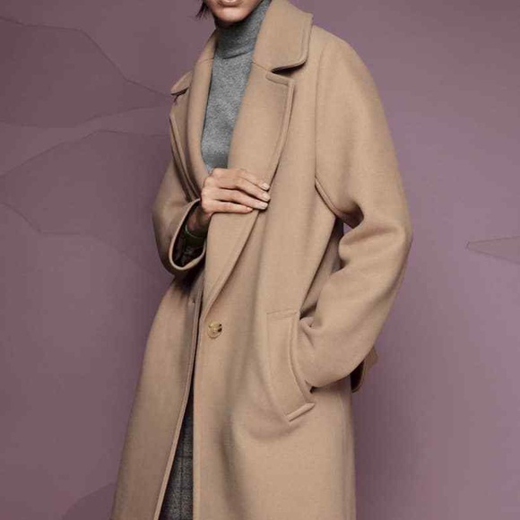 belle wool blend classic coat